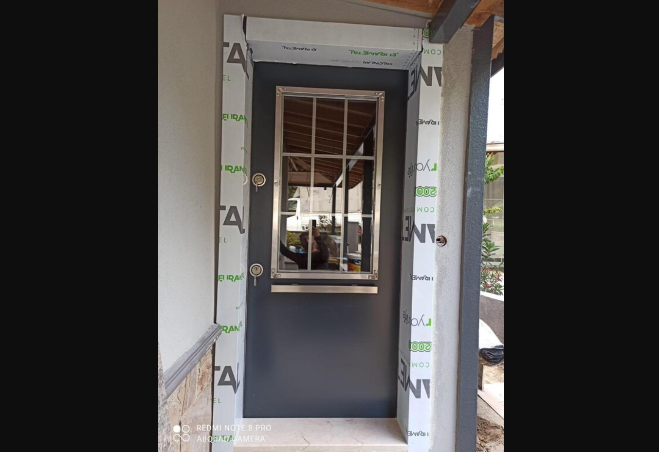 kompozit kaplama kapı bina giriş kapısı